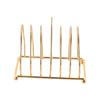 Iron Art Kitchen Iron Storage Rack Small Metal Drainin Rack Simple Dish Plate Holder  Bar