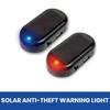 Car Solar Anti-Theft Light Simulated Realistic Flashing Alarm Light Self-adhesive Car Warning Light Auto Accessories