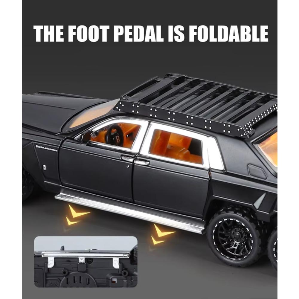 1/32 масштаб Rolls-Royce Phantom 6*6 сплав пикап модель автомобиля литые металлические внедорожники имитация модели автомобиля звук свет детские подарки