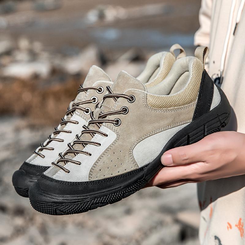 Men Sneakers Casual Sport Shoes Men Lightweight Cow Suede Leather Breathable Shoe Mens Flats Tenis Shoes Zapatillas Hombre