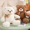 Soft Bear Plush Toys White Pink Brown Bear Super Cute Huggable Pillow Stuffed Cartoon Animal Cushion Children Birthday Gift
