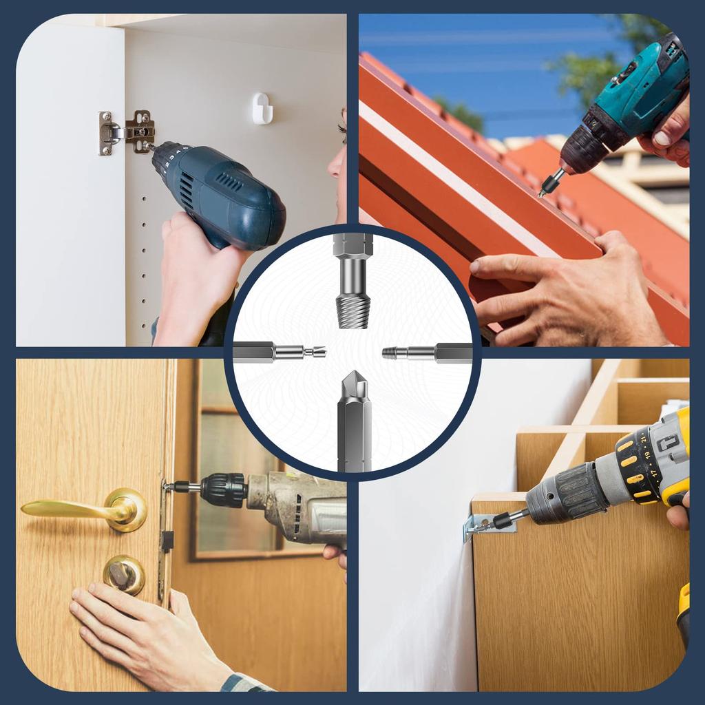 Сверло Nuovoware с резьбой, набор для извлечения сломанных винтов, экстрактор сломанных болтов, специальная головка винта, ремонт резьбы винта, кейс для хранения, ремонт сплава