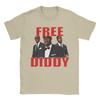 2026 БЕСПЛАТНАЯ ФУТБОЛКА DIDDY Летняя Модная Футболка Мужская Хлопок Круглый Вырез Большой Размер Одежда Короткий Рукав Потрясающие Топы