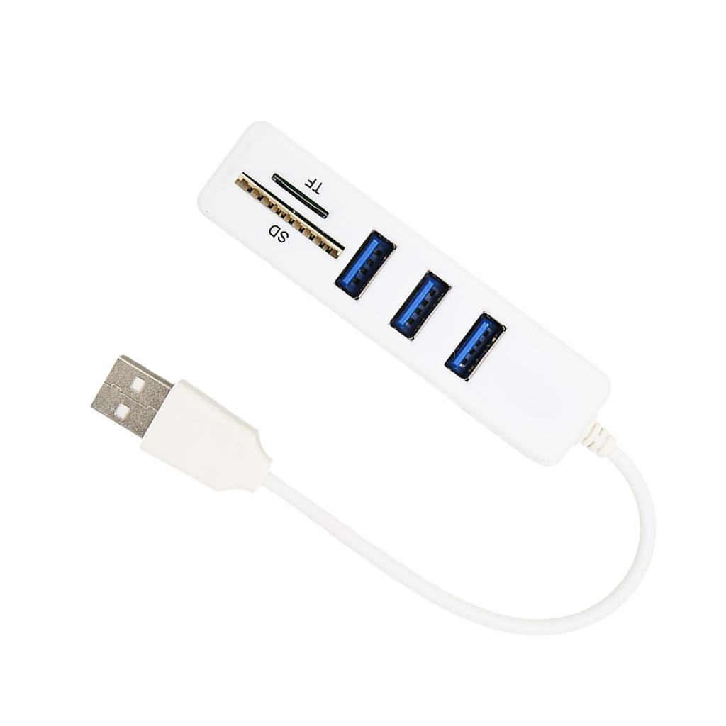 USB2.0 концентратор Карты памяти Хранение Картридер Высокоскоростная передача данных Plug and Play Легкий доступ USB