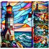 Алмазная живопись Новые поступления Витражная башня Полный квадратный круглый дрель Вышивка стразами Абстрактные пейзажи Мозаика Наборы для вышивки крестом AA4544