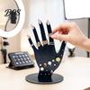 Bracelet And Earring Holder Hand Shape Ring Holder, 2D Wooden Jewelry Display Stand for Retro Rings Necklace, Minimalist Dresser Decor, Decorative