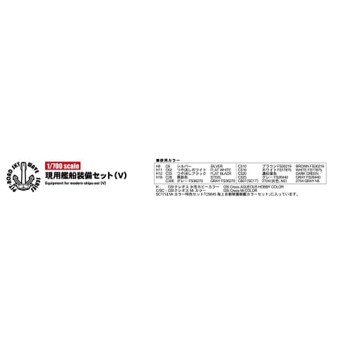 Pit Road 1/700 Skywave Series Modern Ship Equipment Set V Limited Edition with Additional Parts Plastic Model Parts E01SP