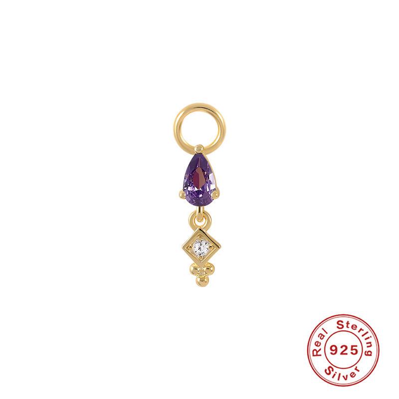 Серьги-шармы из стерлингового серебра S925, подвеска-шарм, серьги-подвески, аксессуары для серег, серьги для работы, подвеска-серьга, женские