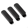 3 Pcs Closed Pickup Covers Black for Guitar