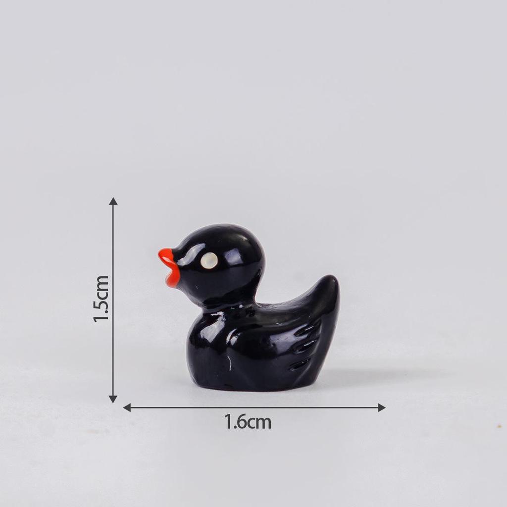 Miniature Colorful Luminous Duck Resin Ornaments for Micro Landscape and Moss Decor