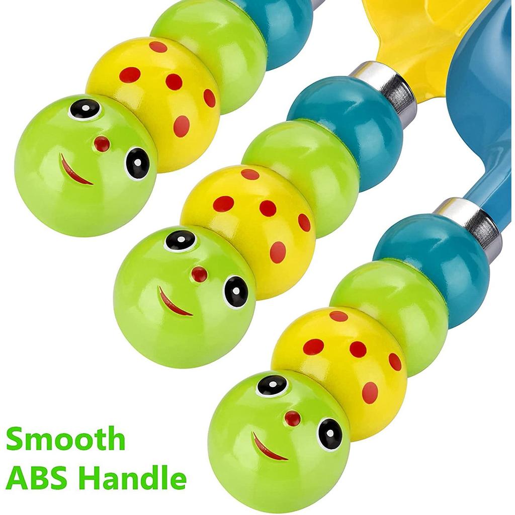 Детский набор садовых инструментов, пляжный инструмент для игры с песком, посадка рыхлой почвы, милая ручка, безопасный подарок на день рождения, унисекс, подходит для малышей, мальчиков и девочек