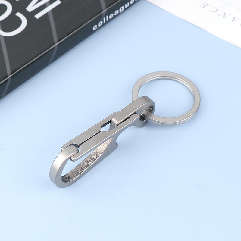 1 шт. Карабин из титанового сплава, многофункциональный брелок, уличная поясная подвесная цепочка, кольцо-пряжка, открывалка для пивных бутылок, EDC-инструмент