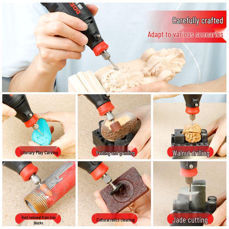 Мощная электрическая ручная шлифовальная машина и полировальная машина: Инструмент для удаления ржавчины, зачистки заусенцев, гравировки и полировки
