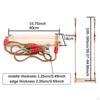 Деревянное сиденье-качели с 2 карабинами Оборудование для детской площадки для парка, дерева, крыльца