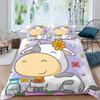 Милый комплект постельного белья с изображением коровок Kawaii Farm Animal, комплект постельного белья из микрофибры с цветочным рисунком, двуспальный комплект постельного белья для мальчиков и девочек, декор