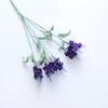 10 Pcs Romantic Provence Lavender Silk Artificial Flowers Purple Bouquet Plastic Fake Flower White for Home Wedding Decoration