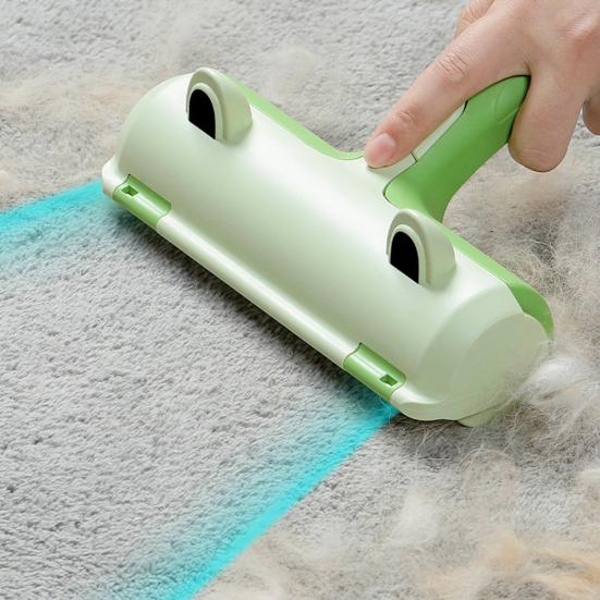 Pet Hair Roller Reusable Sticky with Detachable Storage Hair Remover Box Soft Rolling Head Non-Damaging Lint