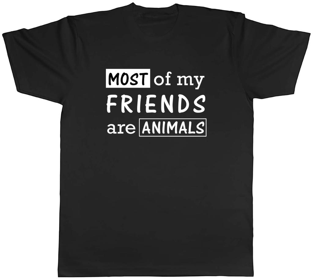 Animal Lover Unisexs TShirt Most of my Friends are Animals Unisex Tee Gift