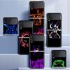 Чехол для телефона с рисунком «Покемон Япония» для Samsung Galaxy Z Flip 3 4 5G, модный Z Flip3, роскошный черный жесткий чехол для телефона