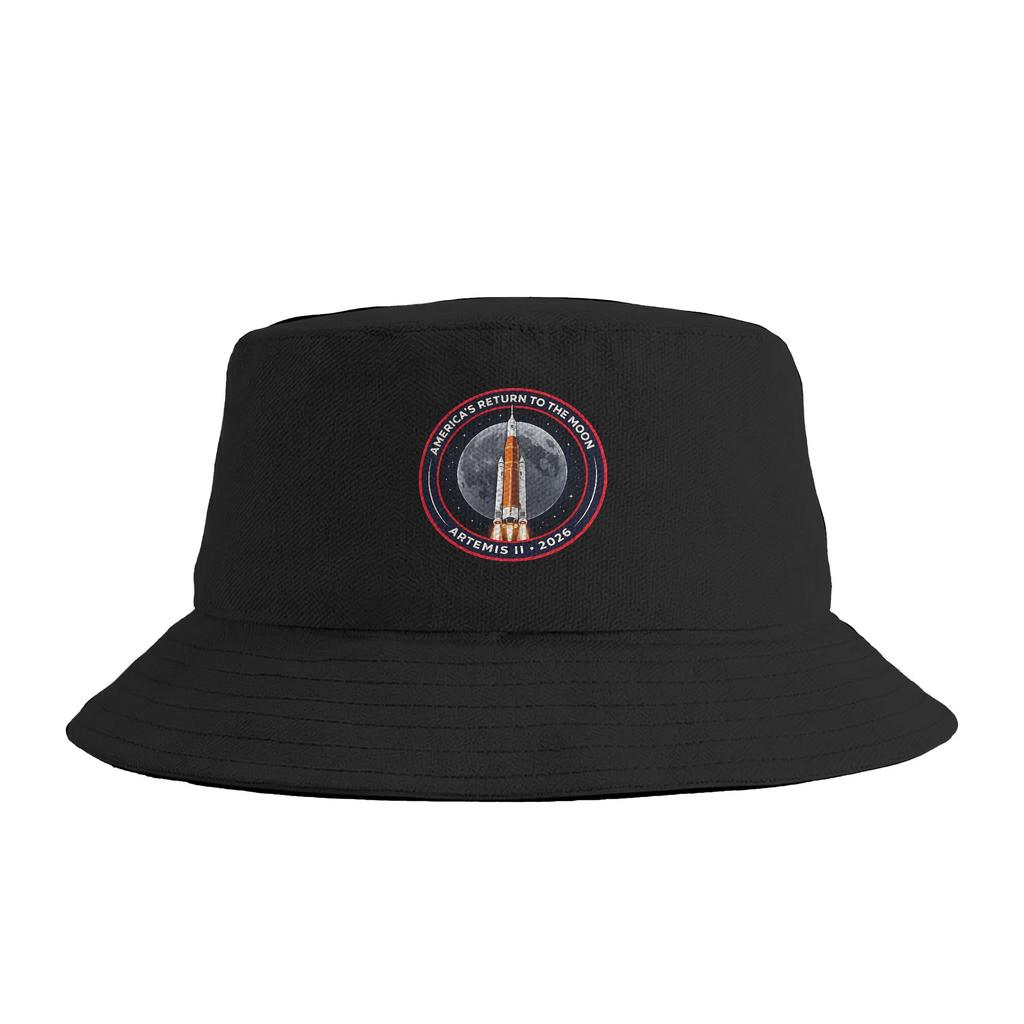 artemis ii () Bucket Hat Hip Hop FisherUnisex Caps Foldable Fishing Sun Hats For Unisex Women Korean Custom DIY Cap