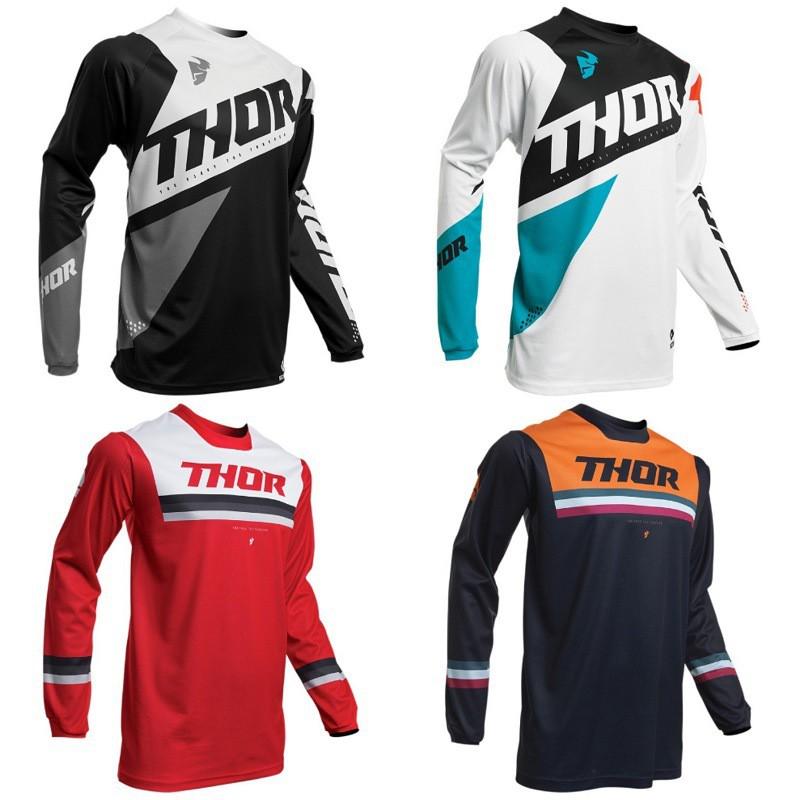 Mens Long Sleeve Motorcycle Riding Jersey Off-Road Dirt Bike Touring UV Protection Quick Dry