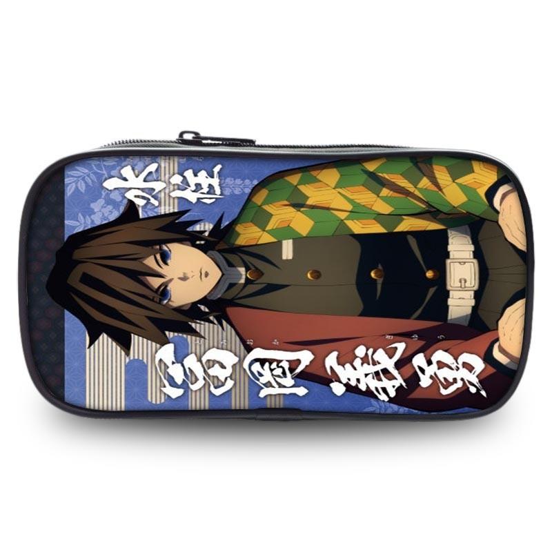 Large Capacity Demon Slayer Pen Bag Stylish Oxford Fabric Stationery Pouch