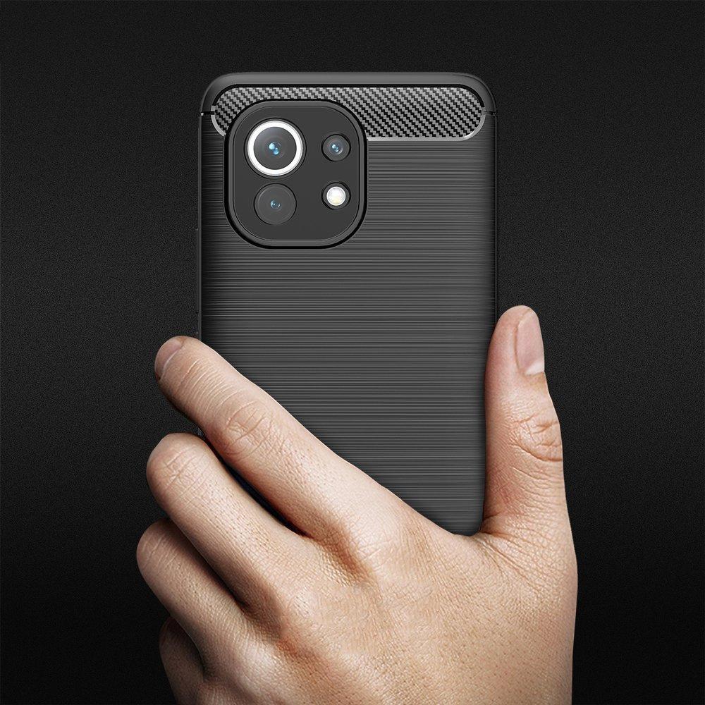 Case for Xiaomi Mi 11, Karbon, black