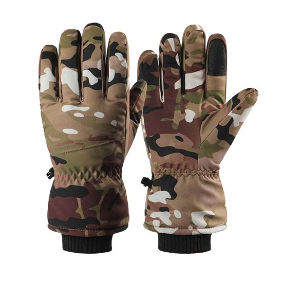 Зимние термоперчатки для женщин и мужчин, теплые ветрозащитные перчатки для активного отдыха с сенсорными пальцами для холода