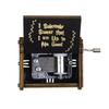 Black Potter Harry Music Box Engraved Wooden Music Box Interesting Toy Xmas Gift