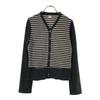 Sunaokuwahara IS Border Long Sleeve Knit Cardigan M Gray Women Used