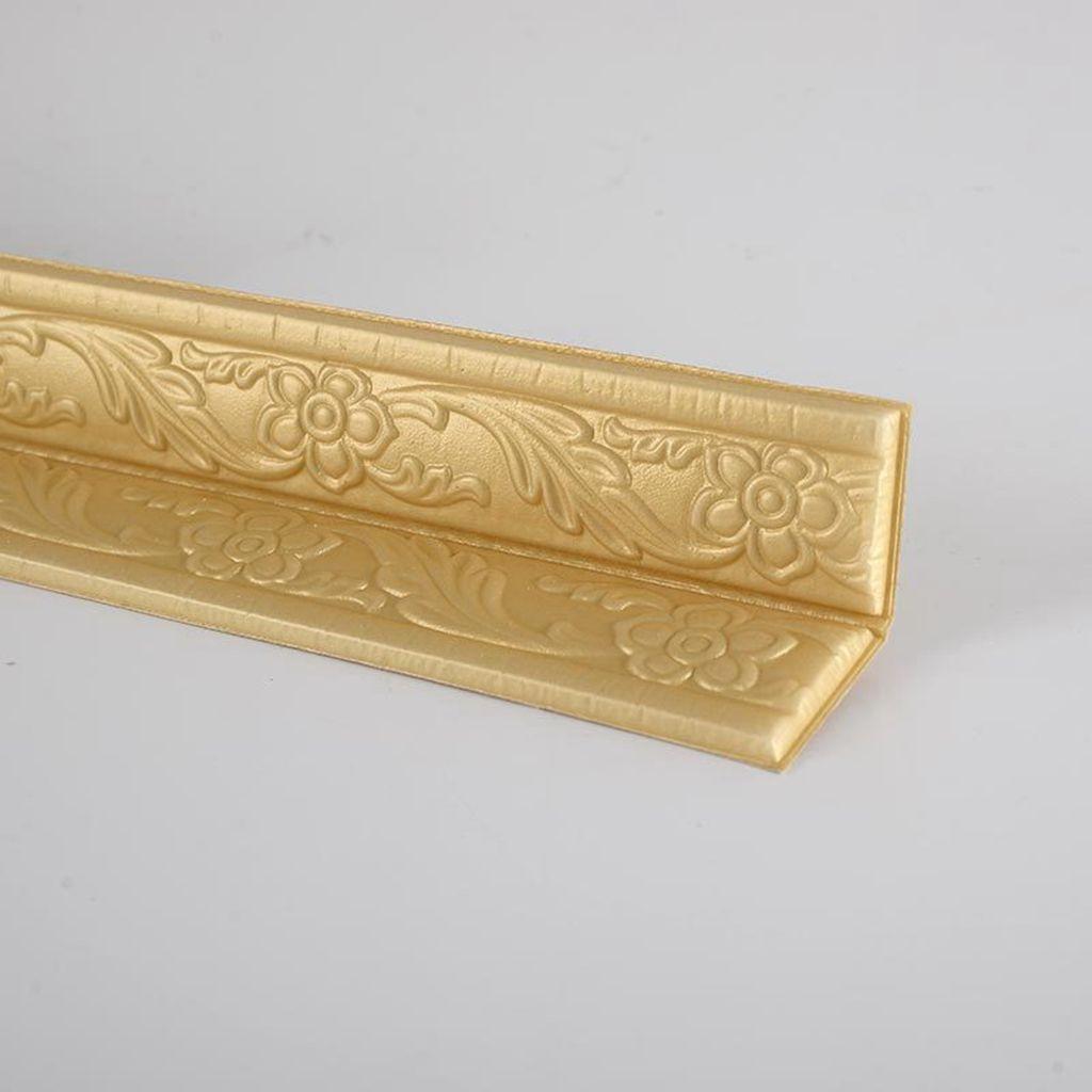 Self-adhesive Embossed Edge Strip Stickers Wall Sticker Corner Wallpaper Wall Waist Line