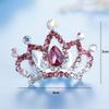 Kids Gift Hairpin Princess Hairclip Hair Jewelry Crystal Rhinestone Flower Tiara Crown Hair Comb