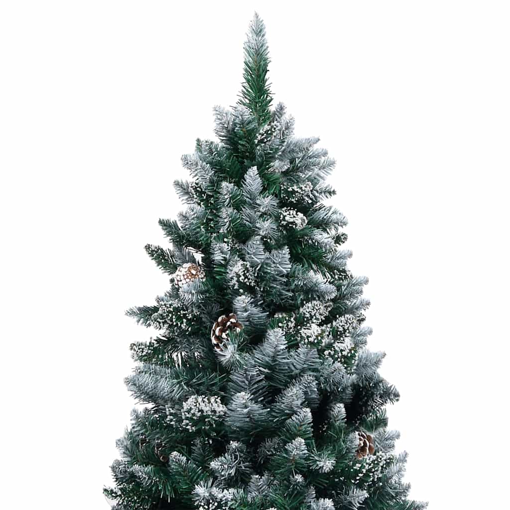 Artificial Christmas Tree with 150 LEDs and Stand Green 150 cm