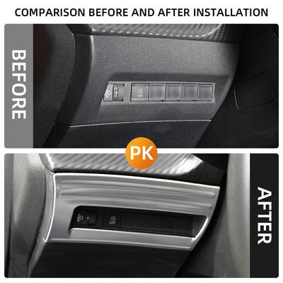 Декоративная накладка на кнопку регулировки фар автомобиля Для Peugeot 2008 2019-2025 E2008 2020-2025 208 E208 2020-2025 LHD Acc