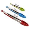 Anti-slip Kitchen Tongs BBQ Stainless Steel Silicone Tip Salad Bread Serving Tool Non-Stick Kitchen Barbecue Food Clamp