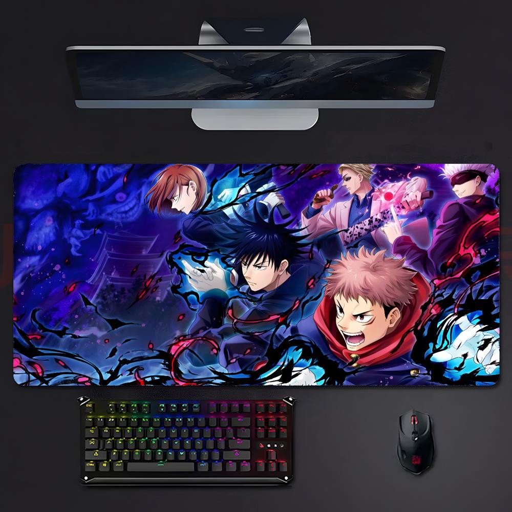 Anime Supernatural Jjujutsu Kkaisen Mouse Pad Mousepad Large Gaming Lockedge Thickened Pc Table Desk Mat