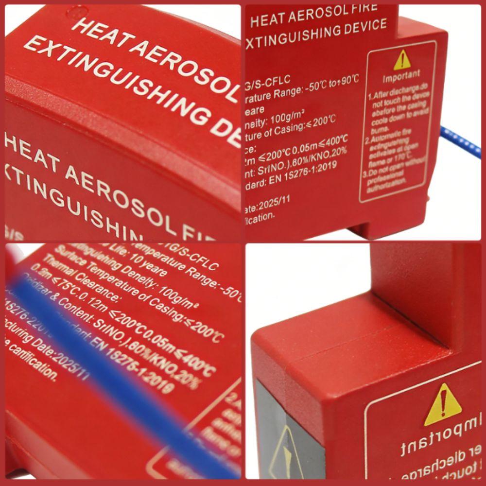 Automatic Activation Flame Retardant Device Automatic Fire Extinguishing Sticker Car Accessories