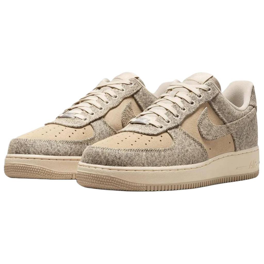 Nike Кроссовки унисекс Air Force 1 Low 07 LV8 Деним Хаки Пустыня Бежевый Светло-хаки Металлик-серебристый IR0951-201