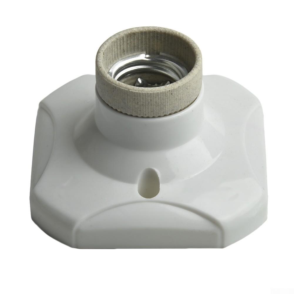 1шт глазурованный керамический винт угловой держатель лампы E27 фарфоровая тепловая лампа