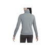 Nike Therma-Fit однотонный спортивный тренировочный беговой трикотажный топ с длинным рукавом для женщин, серый FB5307-084