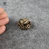 Solid Copper Lucky Toad Tea Ceremony Small Ornaments Tea Pet Antique Bronze Animal Bufo Figures Miniatures Desk Decoration Craft