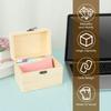 Wooden Business Card Storage Box with 150 Cards Deck Trading Card Organizer Jewelry Gift Storage Boxes