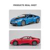 Миниатюры 1/32 BMW I8 Super Sport Car High Simulation Diecast Alloy Model Car Sound & Light Pull Back Collection Kids Toy Gift