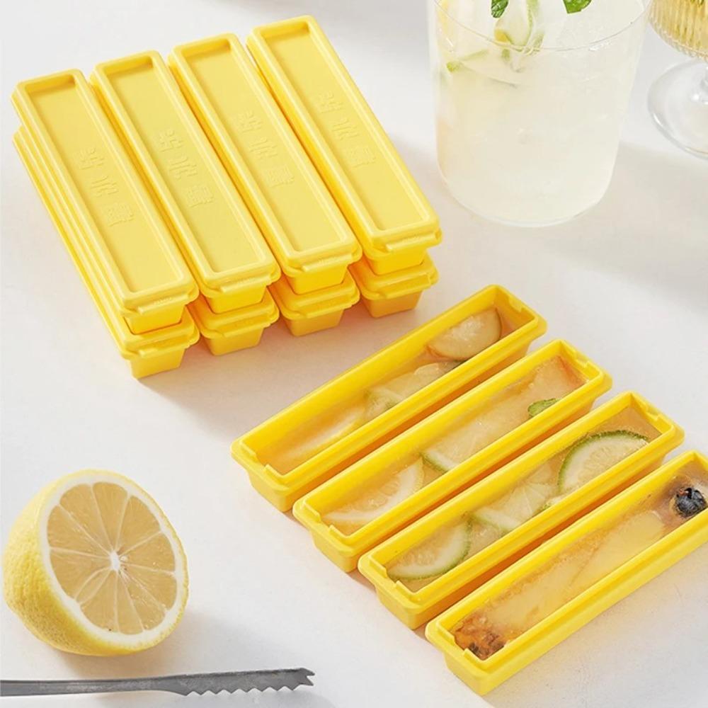 Rectangle Ice Cube Moulds Easy Release Long Ice Stick Tray Creative Ice Cube Trays DIY Kitchen Bar