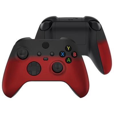 Накладка на боковые направляющие eXtremeRate для Xbox Series XS, прозрачно-черная, сменная передняя панель корпуса, ручка и лицевая панель для беспроводного контроллера Xbox Core.