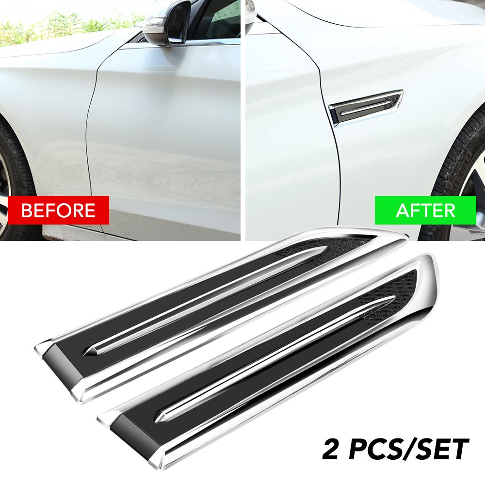 2 Pcs/Set Car Styling Side Lights Decoration Sticker for Volkswagen VW Golf 4 6 7 GTI Tiguan Passat CC Jetta Polo Lavida