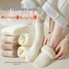 Женские теплые кашемировые хлопковые носки до середины икры, толстая махровая ткань для зимы