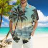Men's Fashion Loose Hawaiian Printed Short Sleeve Beach Shirt