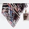 Wasteland wind gradual change color velvet 91 square scarf women's two-color different-faced scarf foreign style fashion silk scarf scarf scarf shawl