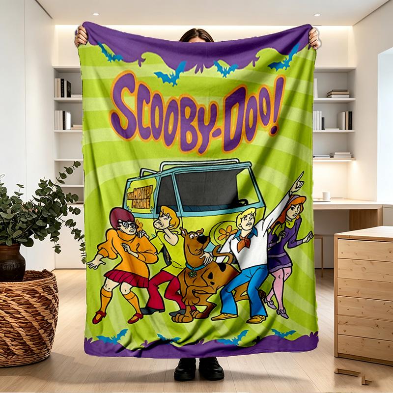 Scooby Print Blanket - Soft & Comfortable, for Bedroom, Travel, Sofa, Home Decoration - Birthday Christmas Gift for Friend